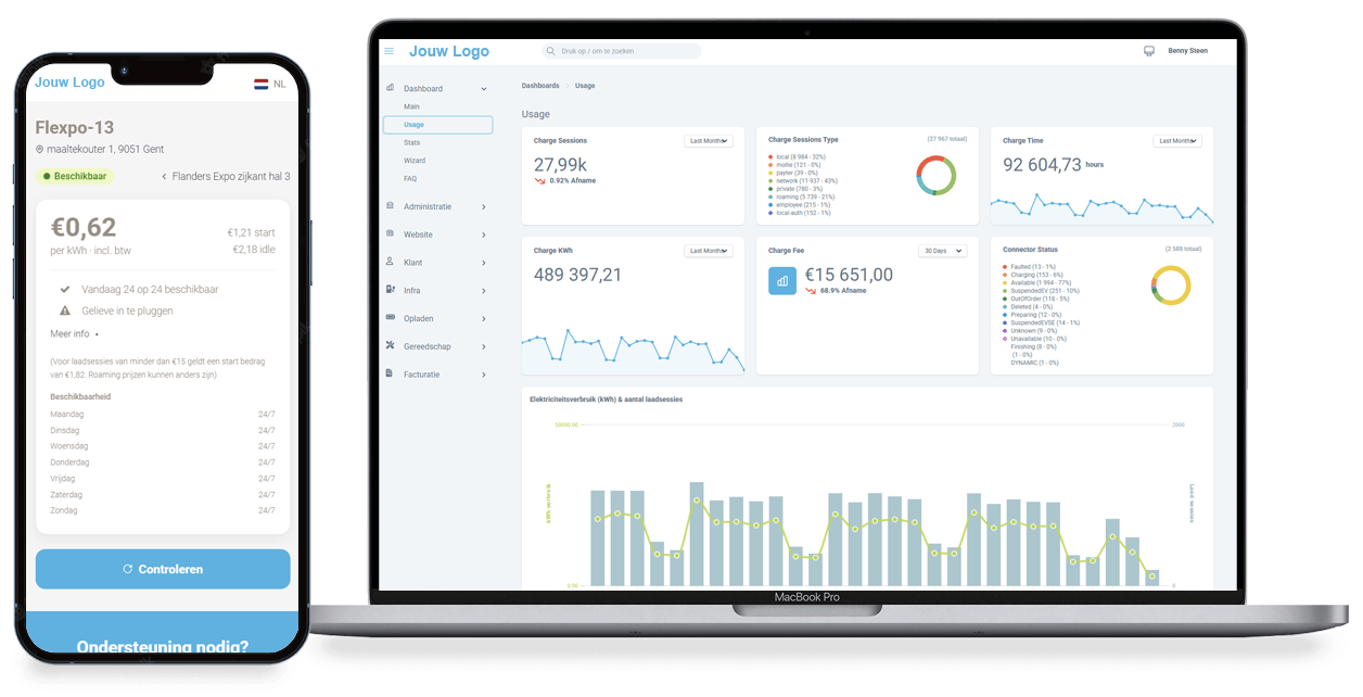 Wattify white-label dashboard for installers